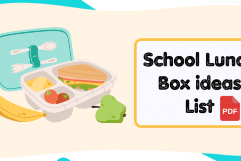 school lunch box ideas list