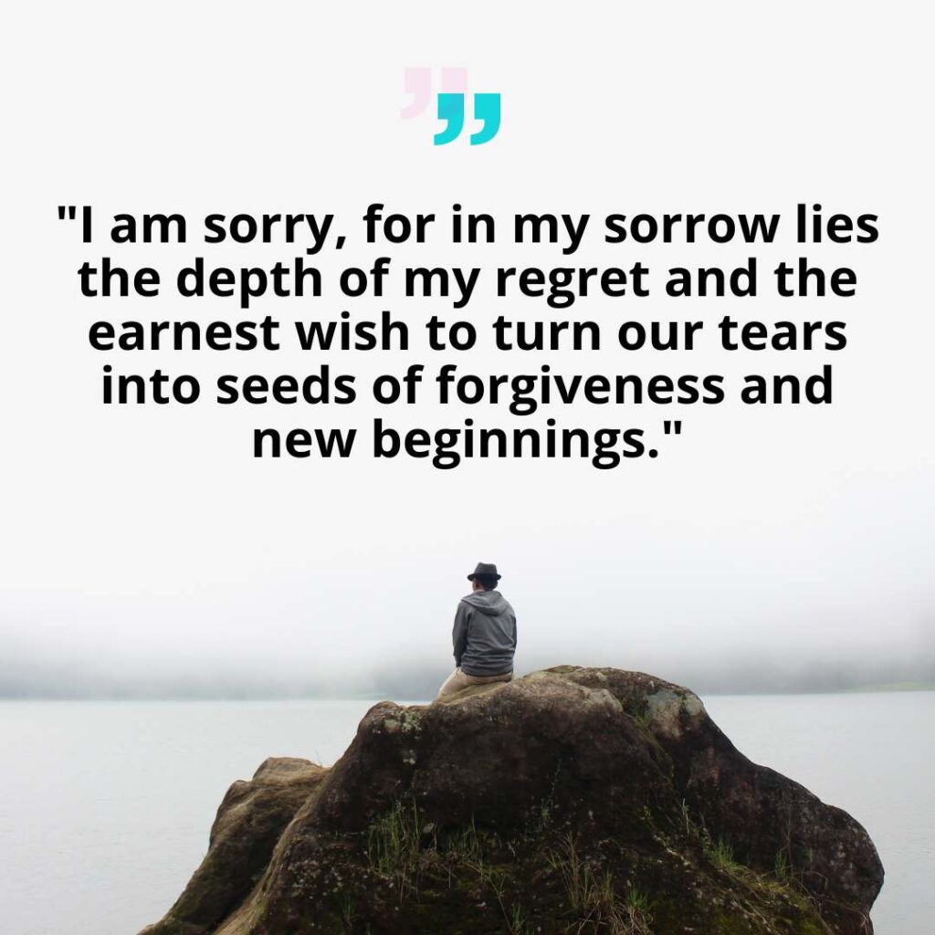 I am sorry quotes