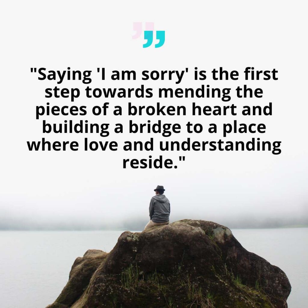 I am sorry quotes